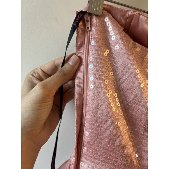 Betsey Johnson Collection Vintage Dress Pink Tutu Corset Sequins Tulle Prom SZ 6 - Picture 9 of 14